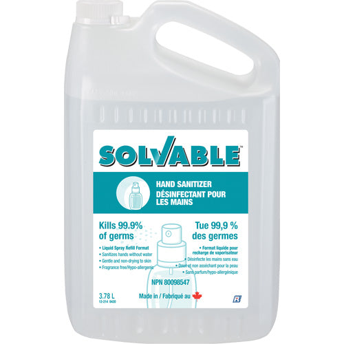 Solvable Liquid Hand Sanitizer