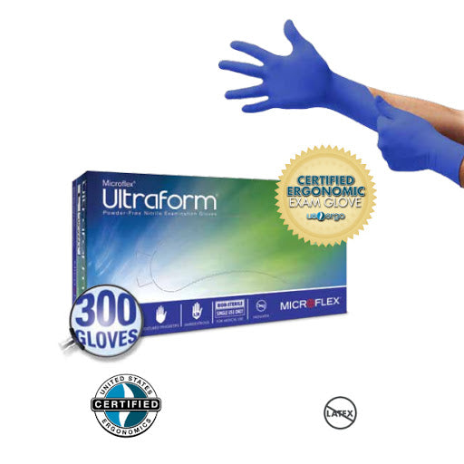 MICROFLEX UltraForm® UF-524 Examination Gloves Medium